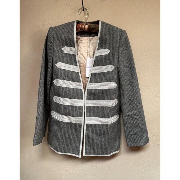 Zadig & Voltaire Women Wool Blend Ville Military Blazer Jacket 34, US 4 New $548 - Picture 1 of 10